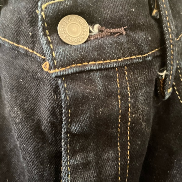 Levi Strauss & Co. 512 Men's Blue Denim Jeans Zip Button Pockets Dark Size 30x32 - Picture 4 of 14